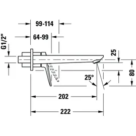 Duravit Wave Einhandmischer Bronze gebürstet