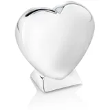 Zilverstad 7280261 Spardose Herz auf Fuss 9 x 4 x 9 cm, versilbert anlaufgeschützt
