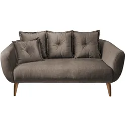 2,5-Sitzer-Sofa Baggio Braun Velours