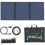 Solarpanel Faltbar, ATZ POWER 60W Solarpanel, mit USB-A, USB-C, DC, Anderson Ports. zum Laden von Handys, Laptops, etc