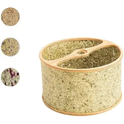 Lampenschirm aus Heu und Holz Ø 45cm / Heu