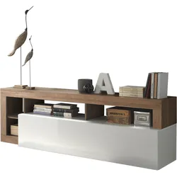 Lowboard INOSIGN "Hamburg", weiß (weiß, mercure), B:184cm H:58cm T:35cm, Sideboards, Breite 184 cm