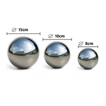 Köhko Dekokugel Köhko 3er Gartenkugeln Set aus hochwertigem Edelstahl 9901g-08-10-15