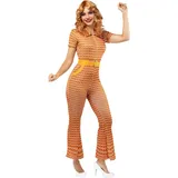 Funidelia | 70er Jahre Kostüm für Damen Disco Musik, Abba, Bee Gees- Kostüm für Erwachsene & Verkleidung für Partys, Karneval & Halloween - Größe M - Orange