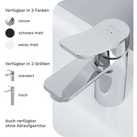 AM.PM Waschtischarmatur mit Ablaufgarnitur 1 1/4 Zoll Messing Ventil Ablauf