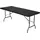 Perel Klapptisch 180 x 75 x 74 cm Schwarz/Weiß