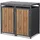 ML-Design Mülltonnenbox 132 x 80 x 120 cm braun