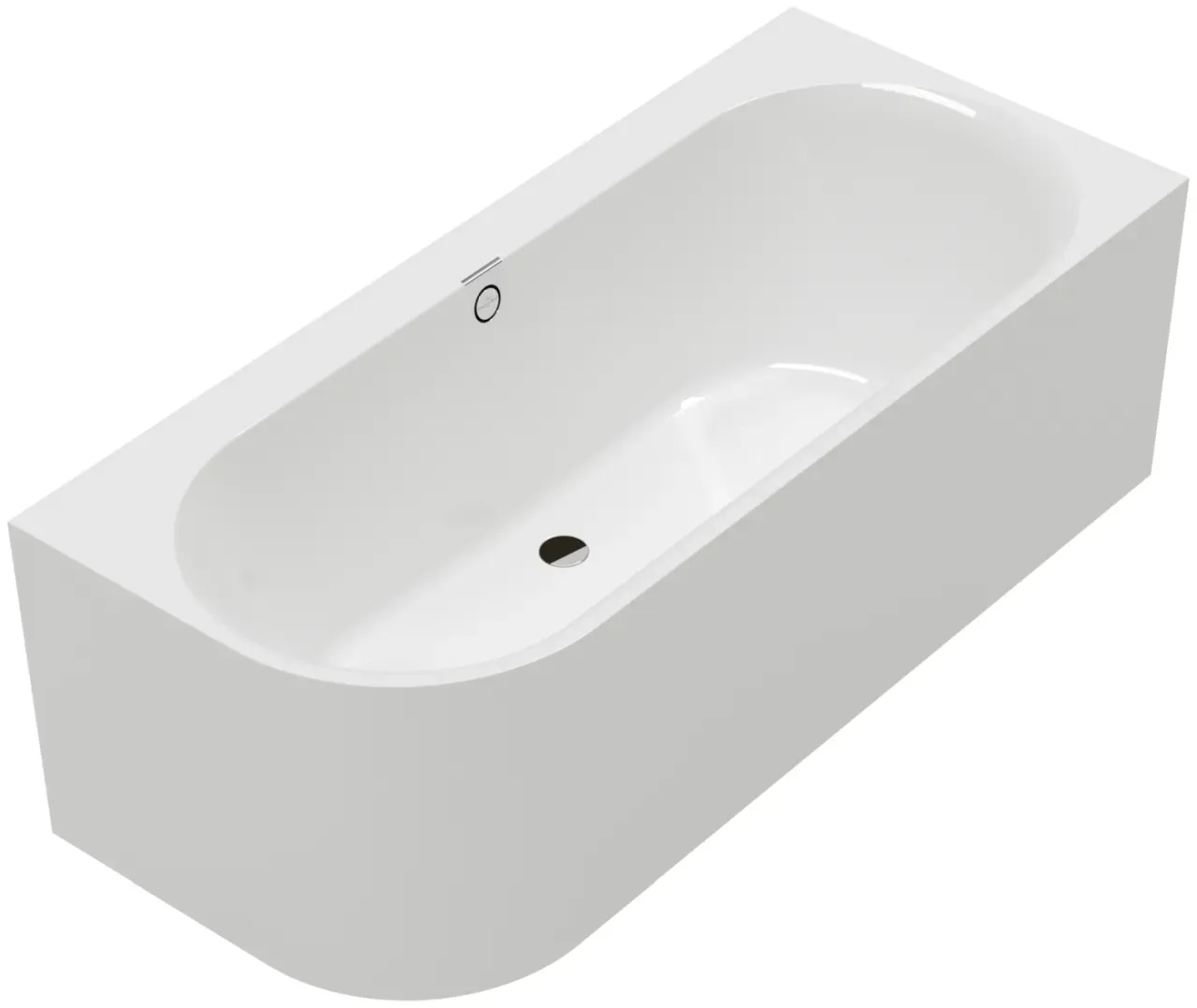Villeroy & Boch Vorwand-Badewanne Oberon 2.1 Vorwand-Badewanne re ausf. m Sys AC TP2 Zul. weAlpin UAC180OBNRB2V01