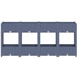 vidaXL Hochbeet Polypropylen 160 x 40 x 71 cm