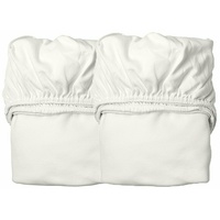Leander Laken für Juniorbett, 2 Stück Snow 140 cm