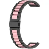 König Design Sport Ersatz Armband für Huawei Watch GT 3 42mm Edelstahl Band Loop Ersatz Neu (Edelstahl), Uhrenarmband, Schwarz