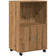 vidaXL Artisan-Eiche Rollschrank 55x40x91 braun
