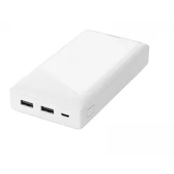 Deltaco 20.000 mAh Powerbank - 12h - Weiß