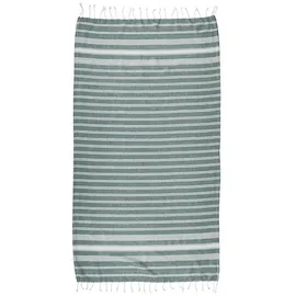 BUTLERS Surfside Hamamtuch 90 x 170 cm dunkelgrün