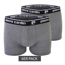 6er Pack Pierre Cardin Herren Boxershorts Unterwäsche Grau - M