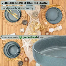 sänger Pastaschalen Blau, Stein, 6-teilig, Rund, Essen | Trinken, Geschirr, Teller Pastateller