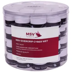 MSV Overgrip Cyber Wet 0.6mm (Schweissabsorption/Haltbarkeit) weiss 60er Box