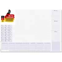 SIGEL H6355 Papier-Schreibtischunterlage DIN A2, Kalender 2026 - 2028 Und Wochen