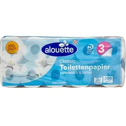 alouette Toilettenpapier XXL PACK 3-lagig, 20 Rollen