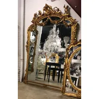 Casa Padrino Barock Spiegel 220 x 160 cm Gold