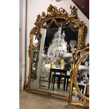 Casa Padrino Barock Spiegel 220 x 160 cm Gold