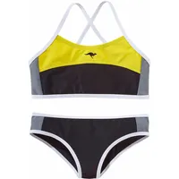 KangaROOS Bustier-Bikini Schwarz/Gelb 134/140