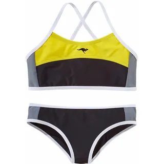 KangaROOS Bustier-Bikini Schwarz/Gelb 134/140
