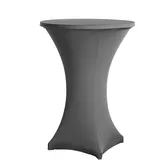 BaBat Stehtischhusse Stretch Anthrazit Ø 60-65 cm