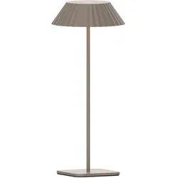 Dekorative LED Akku Tischleuchte Muffin - Grau