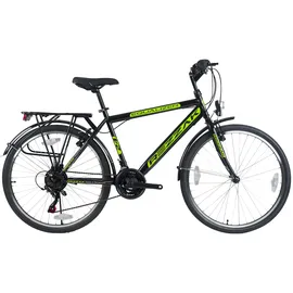 Rezzak 24 Zoll Fahrrad Jungenfahrrad Kinderfahrrad Herrenfahrrad City Bike 21 Gang schwarz grün NEU-047