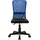 vidaXL Bürostuhl Netzgewebe Schwarz und Blau