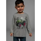Kidsworld Langarmshirt in grau-meliert | Gr.: 116/122