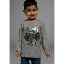 Kidsworld Langarmshirt in grau-meliert | Gr.: 116/122