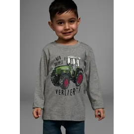 Kidsworld Langarmshirt in grau-meliert | Gr.: 116/122