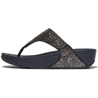 Fitflop Damen Lulu Multi-Tonal Glitter Zehentrenner, Midnight Navy Mix, 36 EU