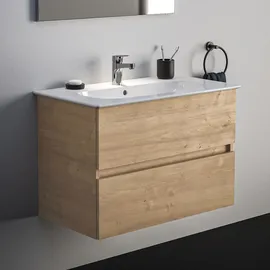 Ideal Standard Waschbeckenunterschrank 2 Auszüge 81,5 x 45 x 56,5 cm Eiche