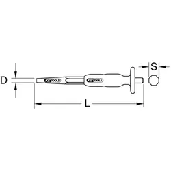 Durchtreiber, ø5mm, konisch