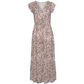 vivance by lascana Maxikleid Floral Weiß/Rosa 44
