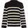 CAMEL ACTIVE Strickpullover mit Streifen Schwarz / Weiß 4XL