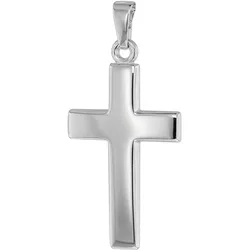 trendor 75444 Kreuz-Anhänger 25 mm Weißgold 585 / 14K