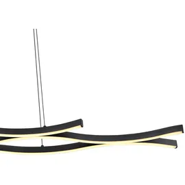 GLOBO Geronimo 1-flg. LED 18 cm rund schwarz