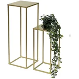 DanDiBo Ambiente Blumenhocker 23 x 62 x 23 cm Gold