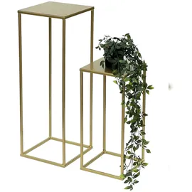 DanDiBo Ambiente Blumenhocker 23 x 62 x 23 cm Gold