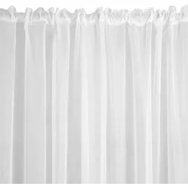 Eurofirany Gardine LUCY weiß 400x270 Kräuselband - Weiß