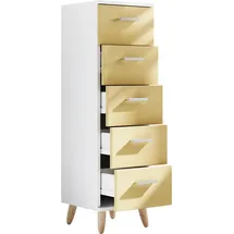 MID.YOU Midischrank Landos 30 x 100 x 30 cm Weiß