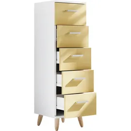MID.YOU Midischrank Landos 30 x 100 x 30 cm Weiß