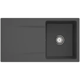 Villeroy & Boch Siluet 50 flat graphite + Handbetätigung
