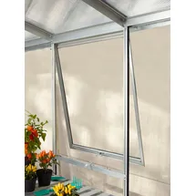 Vitavia Seitenfenster "V" für Vitavia Gewächshäuser-Alu-blank eloxiert-3 mm Sicherheitsglas