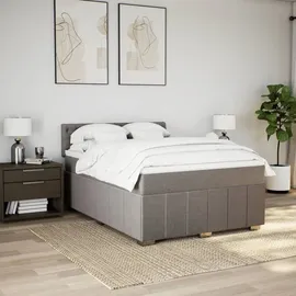 vidaXL Boxspringbett 160 x 200 cm Taupe