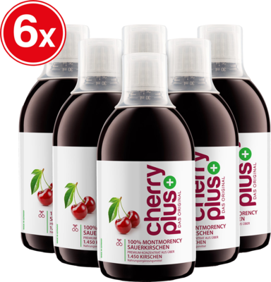 CHERRY PLUS Das Original Montmorency Sauerk.-Konz. 6X500 ml